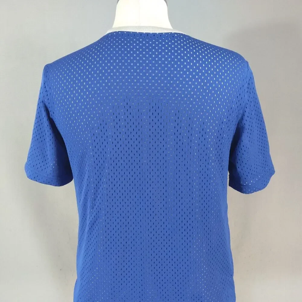 Champion shirt men's medium dual-layer reversible‎ blue grey mesh outdoor sports - Picture 10 of 13